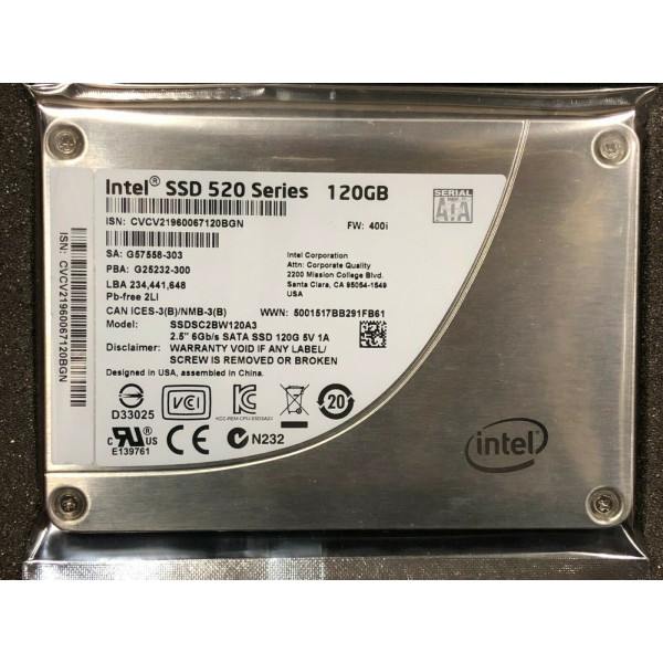 Intel SSDSC2BW120A301 SSD 520 Series 120GB, 2.5in SATA 6Gb/s, 25nm